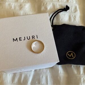 mejuri eternity line band ring 14k solid gold